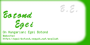 botond egei business card